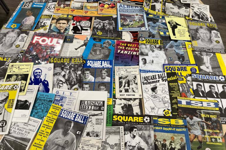 A collection of football zines