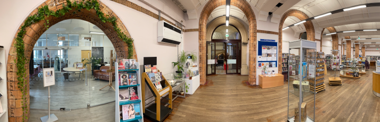 Internal photo of the Art Library and Drawing Room at Leeds Central Library